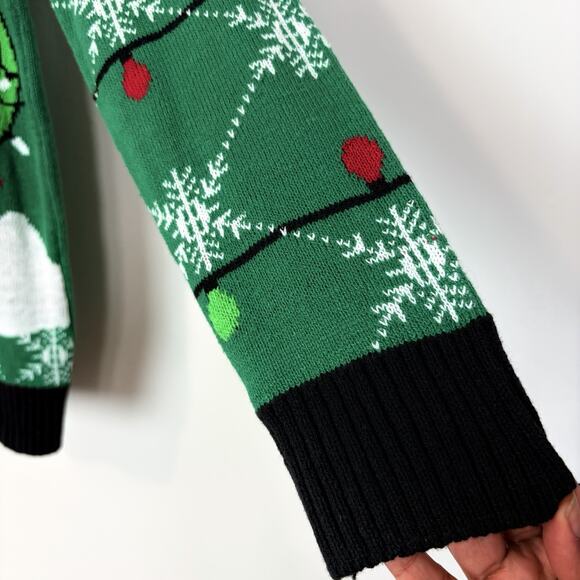 Ugly Sweater Nordstrom Mens Large Christmas Santa Dinosaur Festive Holiday - Picture 7 of 10